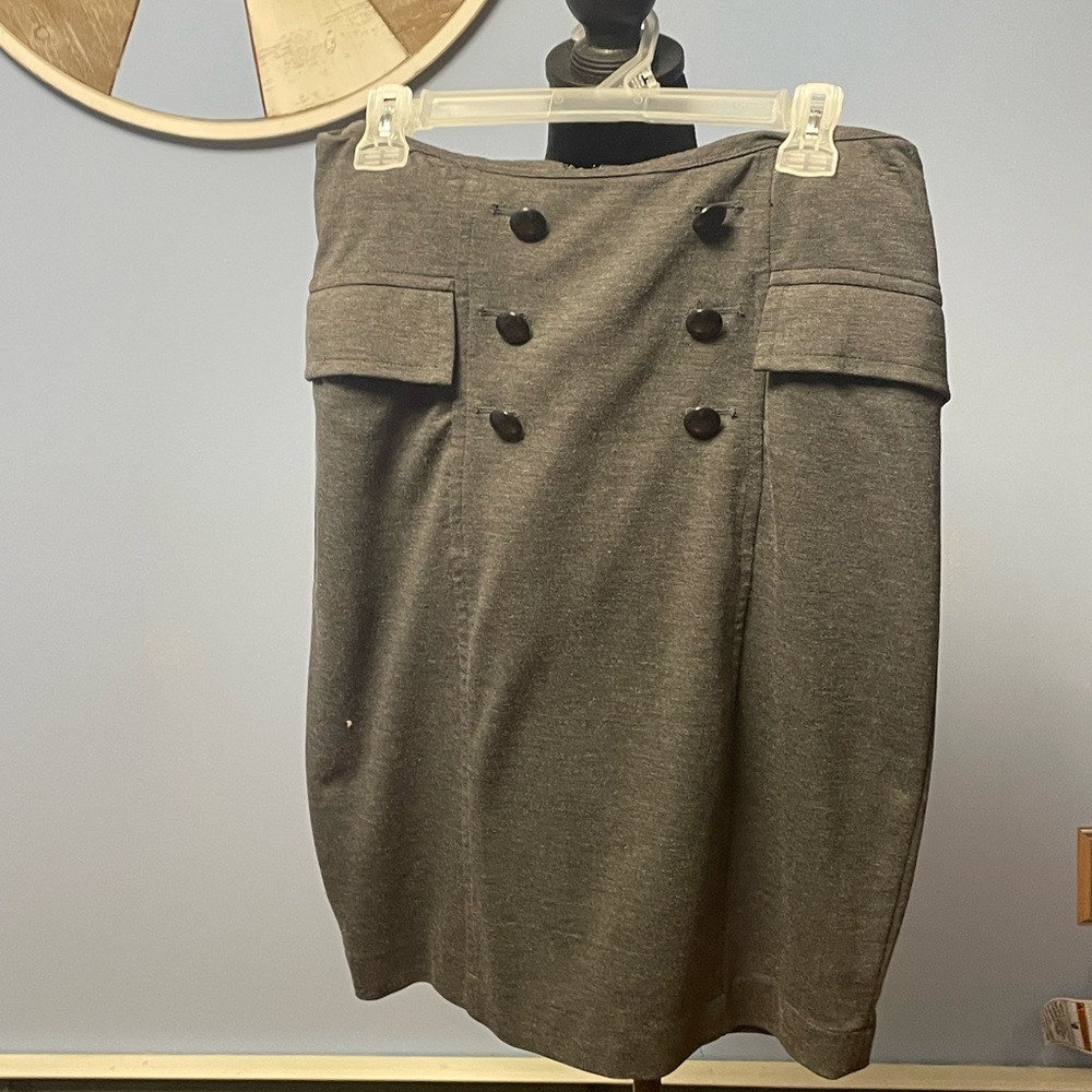 Gray with black buttons